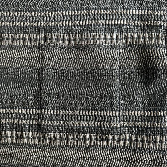 Emerson Fry Tuckernuck Made in New York Gray Stretch Jacquard Layering Top S - Picture 3 of 8